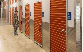 Corridor of indoor storage units